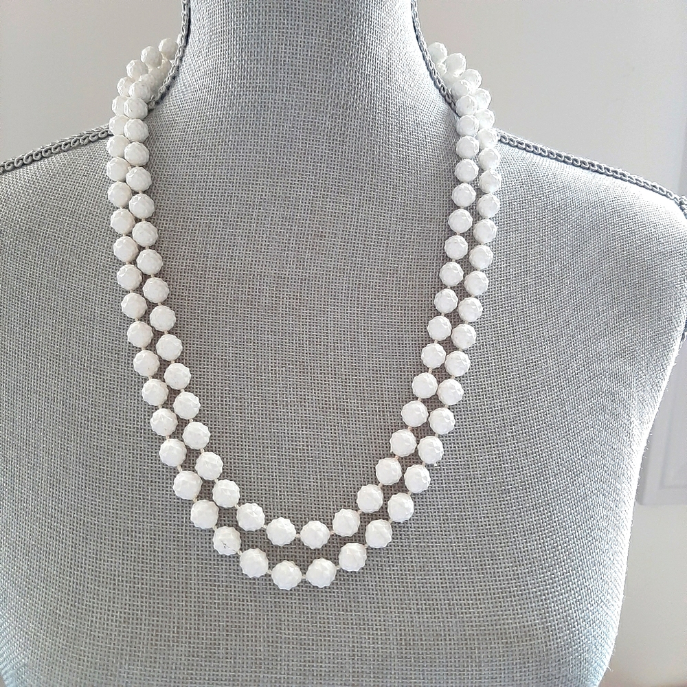 Double Strand Beaded Necklace